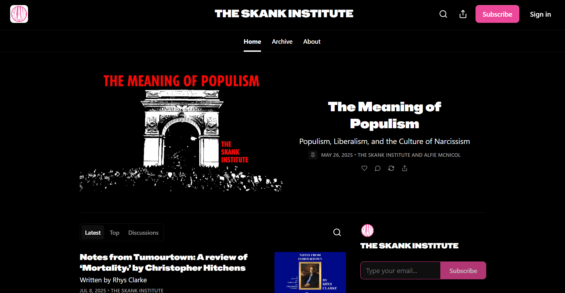 The Skank Institute Screenshot